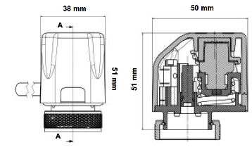 Dimensions actuator