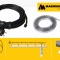 MAGNUM Heating Kit cablu degivrare jgheaburi/burlane (30 W/m) stecher si termostat ,cablu putere constanta, MHC30 1500 Watt / 50 m. / 230 Volt