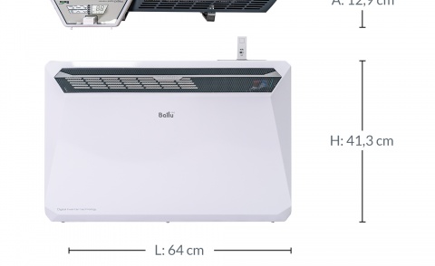 MAGNUM Heating CONVECTOR ELECTRIC RAPID DE 1800 W CU INVERTER ȘI WI-FI
